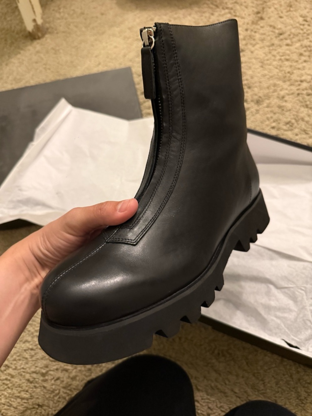 Tony Bianca zip up booties 10